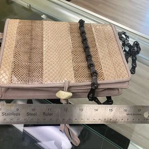 Let & Her Leather & Snake Skin Leather Bag